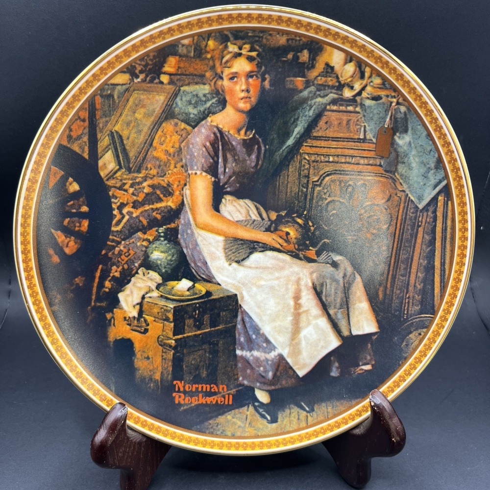 1981‎ Norman Rockwell Dreaming In The Attic Collector Plate By Edwin M Knowles